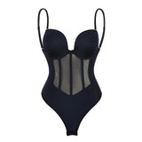 Sleeveless Halter Bodyshaper Bodysuits Women Sexy Bones Waist Trainer Corsets Backless Shapewear Slim Underwear Outfit Jumpsuits