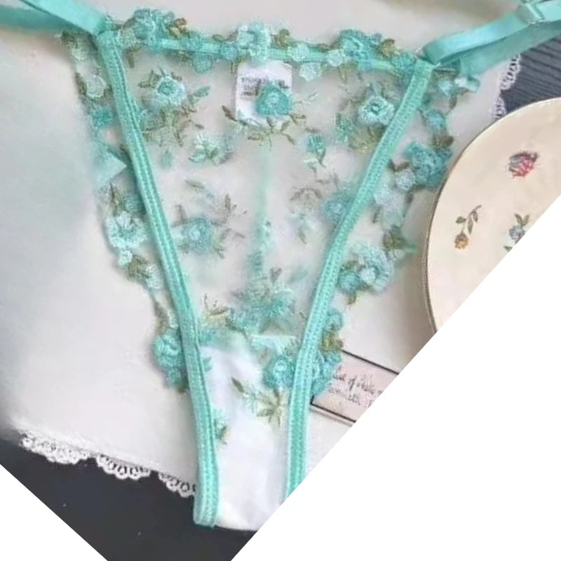 Sexy Sheer Lace Flower Embroidery Underwire Bra for Women, Large Breast Minimizer Anti‑Sagging Comfort Everyday Wear YEMOMO S‑XL