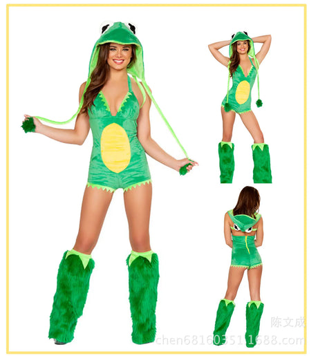 Cosplay Halloween Party Costume Ape Character Role Play Uniform Orange With Big Tail Wolf Game Costume Cosplay Costume