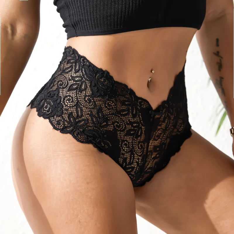 Sexy Floral Lace Panties Women Briefs Low Waist Soft Lingerie Comfortable Female Underwear Girls Intimates Panties