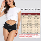 4 Layer Very Abundant Bamboo Period Panties for Heavy Flow Women Menstrual Panties Overnight High Waist Period Underwear