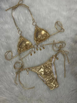 New 2026 Luxury Rhinestones String Bikinis Set Women Summer Beach 2 Piece Swimsuit Female Triangle Swinwears