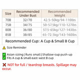Wireless Strapless Bra Women Double Front Buckle 6Point AntiSlip 3Level 3D Molded Petal Deep V Seamless Multiway Pushup Bra 1PC