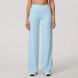 New Summer High Waist Wide-Leg Yoga Joggers Women's Autumn Casual Outdoor Sweatpants Female Straight Tracksuit Bottoms