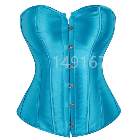 Sapubonva Overbust Corset Plus Size Sexy Corselet Corsets and Bustiers Tops Red Black Pink Purple White Gothic Lingerie Women