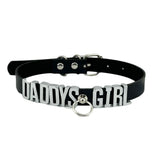 Hiphop Pu Leather Letter Collar Punk O-Ring Custom Name word Letter Necklace Choker set Cosplay Goth Sexy Accessory