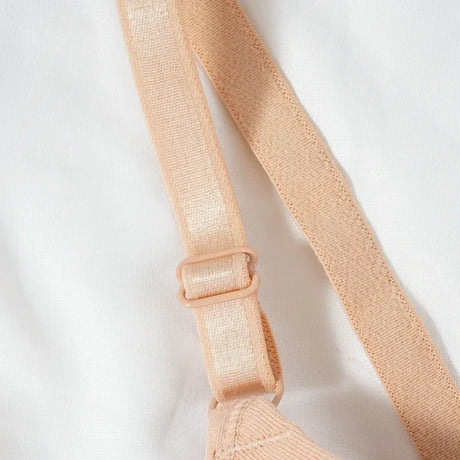 Sexy Women Cotton Gathered Bra Deep V Underwire Ladied  Brassiere Push Up Lingerie Solid Bras Backless Intimate Underwear