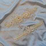 Sexy Lace Garter Women Socks Ring Bride Leg Ring Wedding Dress Ring Decoration Garters Thigh Bands Flowers With Rhinestone Blue