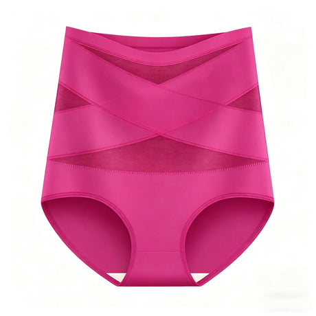 High Waist Seamless Women Brief Underwear 8 Pack Plus Size Gentle Tummy Control Waist Hip Shaping Close Fitting Shorts