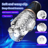 Automatic Male Masturbator Vibration Blowjob Sucking Machine Silicone Vagina Masturbation Cup Sex Toys Adult Goods for Men