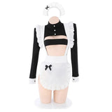 Night Call Cosplay Lingerie Sexy Party Dress Headband Bodysuit Apron Set Luxury Girl Uniform Hot Maid Costume Underwear For Sex