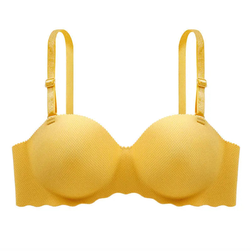 Women's Small Chest Underwear Seamless Push Up Bras Wireless Bralette Detachable Straps Breathable Brassiere Backless Lingerie