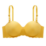 Women's Small Chest Underwear Seamless Push Up Bras Wireless Bralette Detachable Straps Breathable Brassiere Backless Lingerie