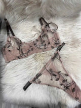Women Thin Sheer Mesh Lace Bra Set 32‑38 Transparent Floral Embroidery Underwire Anti Sag Push Up Minimizer Big Breast Bra S-XL