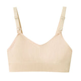 Comfortable Nursing Bras Without Steel Rings Soft Breastfeeding Underwear Anti Sagging 3D Support Seamless Maternity Bra Women