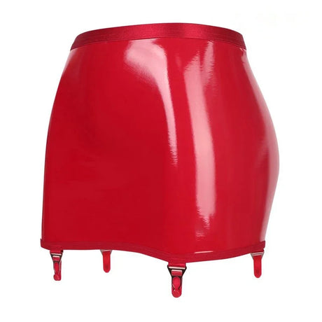 Sexy multi choices Luxury Garter Belt Women Glossy Satin Mini Skirt Metal Clips Garter Suspender Belt For OL sexy dancer sm game