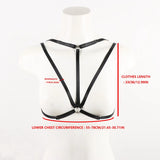 Red Body Harness Belt: Strappy Cage Bralette, Naughty Tank Top
