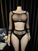 Erotic Crotchless Lingerie Mesh Hollow Bodysuits Underwear Female Teddies Bodysuit,Sexy Fishnet Bodystockings For Women