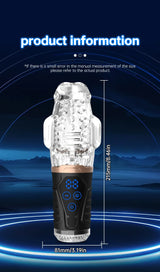 Automatic Male Masturbator Vibration Blowjob Sucking Machine Silicone Vagina Masturbation Cup Sex Toys Adult Goods for Men