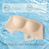 SUJIIN Invisible Strapless Bra for Women Wireless Seamless Push Up Bralette Lady Summer Convertible Multiway Lift Bras Female