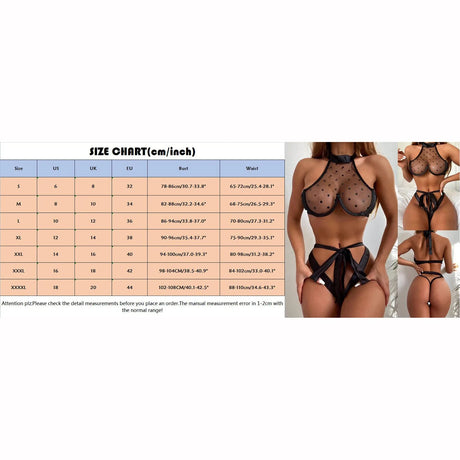 Large Size Black Latex Leather Underwear Women 2 Piece Polka Dot See-Through Sexy Lingerie Patchwork Lace Erotic Baby Dolls