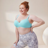 Seamless Plus-size Womens Anti-sagging Balconette Lightly Padded Push Up Bras Daily Full Cup Push-up Support Underwire Lingerie