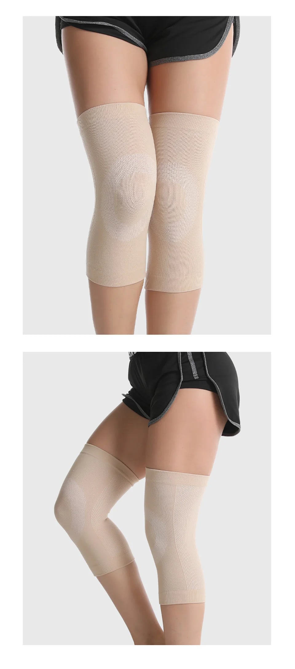 1Pair Summer Ultra Thin Knee Support Brace Sports Knee Pads Gym Running Knee Protector Meniscus Arthritis Injury Ease Knee Pain