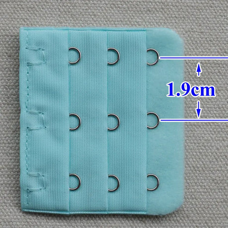 3-Row 3-Hook Bra Extender with Stainless Steel Hooks for Bras, Adjustable Extra Length Soft Velvet Back Closure (Multi Colors)