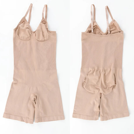 Women V Neck Shapewear Tummy Control Bodysuit Breathable Tank Top Sexy Adjustable Strap Full Body Shaper High Stretch Anti Chafing Faja Invisable Comfortable Shorts Slimming Waist Trainer Butt Lifter 3 Colors Available