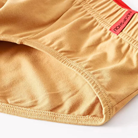 1/3 PCS Solid Cotton Briefs Men's Convex Pouch Panties Youth Fasion Low Rise Breathable Men's Comfortable Underwear Solid Color