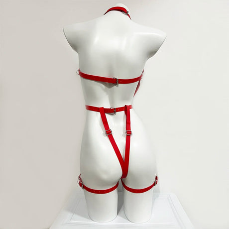 Sexy Body Harness Belt Set Tights Women Bdsm Leather Lingerie Fetish Clothing Underwear Harness Bondage Sex Toy Accessories