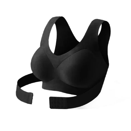 Wireless Posture Correction Bra for Women, Seamless Push-Up Sports Bra with Cross Back Support, Daily Shaping Lingerie