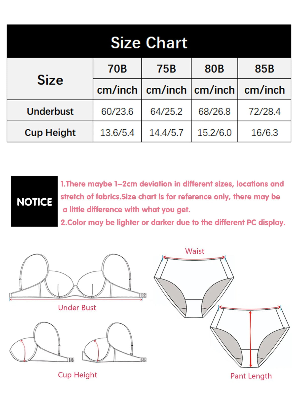 Plunge Padded Push Up Bra Women Underwire Seamless T-Shirt Bra Comfort Everyday Date Night Bras