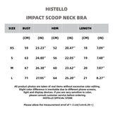 HISTELLO Impact Scoop Neck Bra Seamless Women Sports GYM Underwear Sexy Backless Yoga Clothing Naked Feeling Workout Fitness Bra