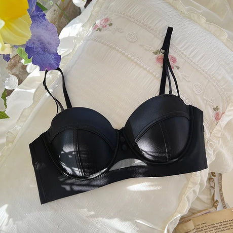 MOYISU Red Push Up Bra Set VS Style Sexy Minimizer Lingerie Wirefree Enhances Small Chest Vintage Retro Zodiac Gift Panty & Ste