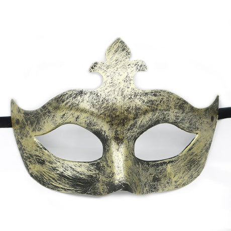1PC Masquerade Mask Vintage Prince Mask Black Antique Copper Half Face Mask Plastic Retro Crown Masks Women Party Decoration