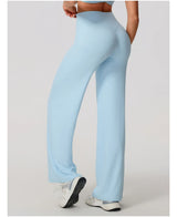 New Summer High Waist Wide-Leg Yoga Joggers Women's Autumn Casual Outdoor Sweatpants Female Straight Tracksuit Bottoms