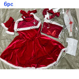 Christmas Women Dress Xmas Sexy Lady Santa Claus Cosplay Costume Sexy Lingerie Winter Red Dress Bunny Cosplay Girls Uniform