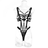 Sexy Hollow Out Bandage Body Harness Belt One Piece Bodysuit Women Erotic Sex Hot Bdsm Lingerie Open Crotch and Breasts