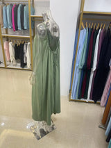 New Arrival Women's Strapless Backless Long Loose Home Dress Comfortable Sleepwear Casual Maxi Dress