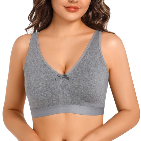 Sheroine Plus Size Women Wireless Bras Full Coverage Soft Seamless Underwear Breathable Lingerie Non-Padded Comfort Bra