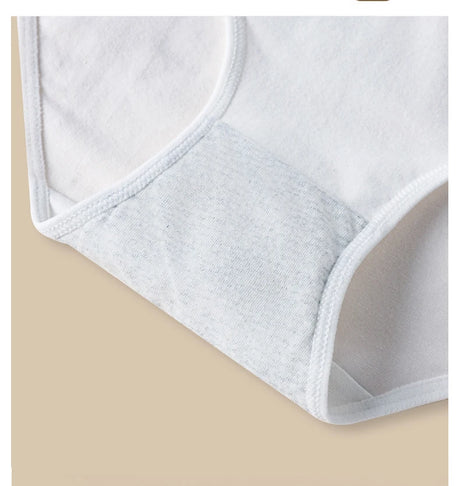 7PCS Women Disposable Panties White Briefs Breathable Cotton Underwear Soft Cute Girls Pantys Solid Underpants Female Lingerie
