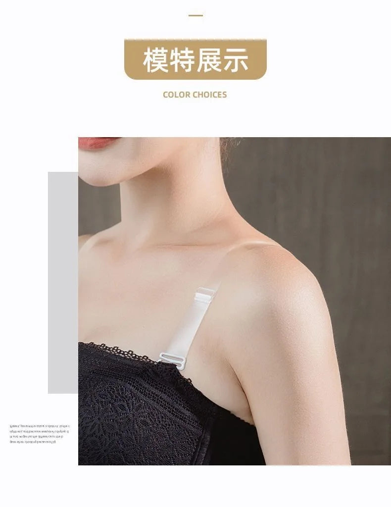 Women Clear Bra Straps Invisible Transparent Elastic Bra Belt Shoulder Straps Adjustable Underwear Intimates Accessories for PC