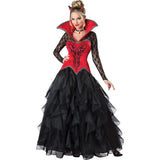 Carnival Halloween Lady Vampire Devil Costume Gothic Demonic Glamour Queen Playsuit Cosplay Fancy Party Dress