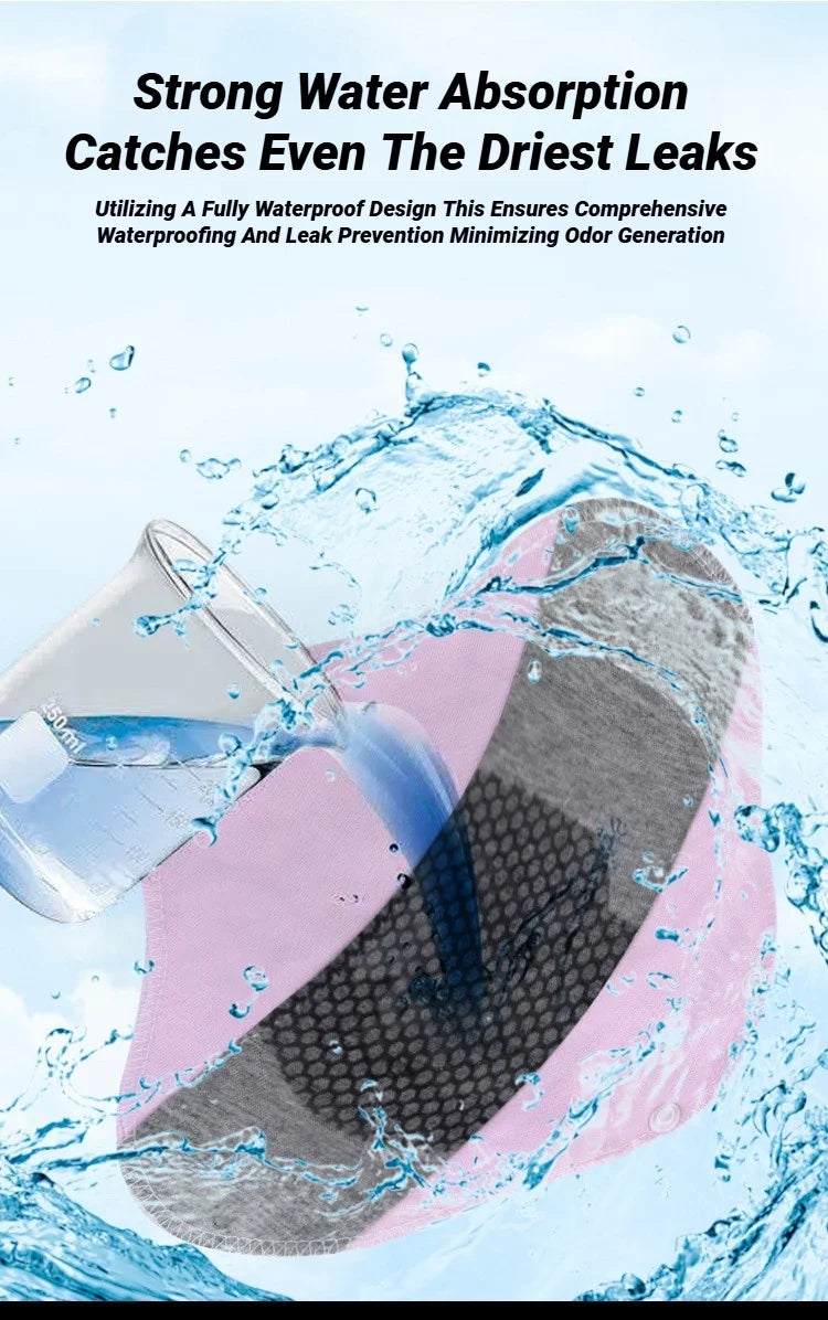 CHUANGERM Feminine Hygiene Period Panty Liners Washable Reusable Adult Diaper Panties For Elderly Support Soft Fit Daily
