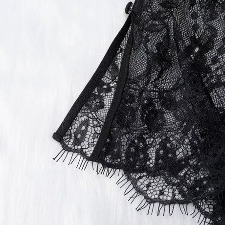 Sexy Lingerie Hollowed Out Suit Transparent and Seductive Mesh See Through Sets for Women Porn Lace Bra Lingerie Sets Intimates