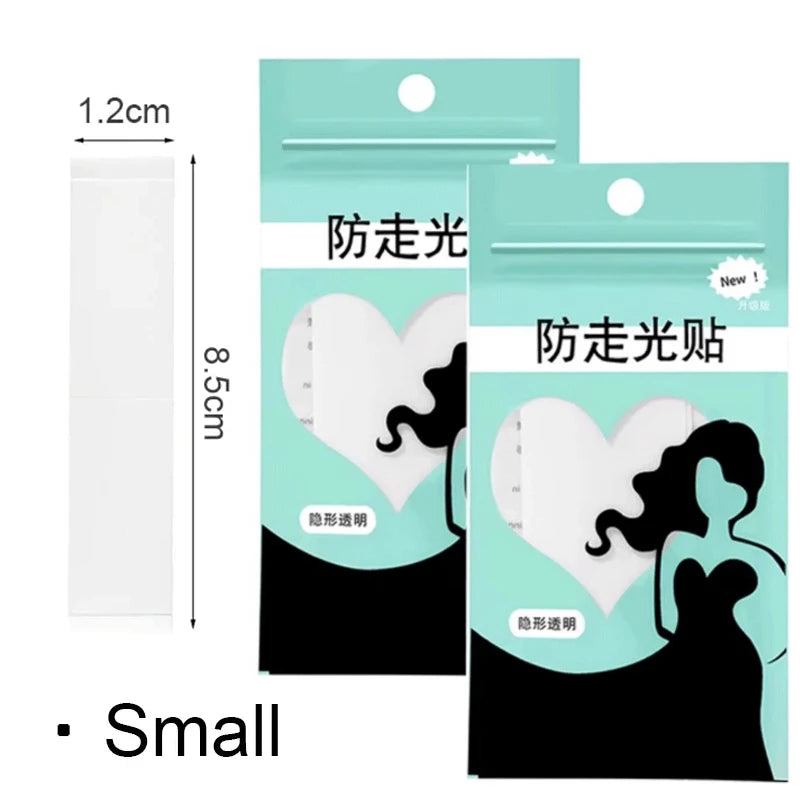 Double Sided Body Tape Self-Adhesive Bra Clothes Dress Shirt Secret Sticker Clear Lingerie Tape Anti-naked Invisible Chest Patch