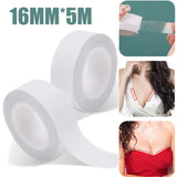 5M Waterproof Dress Cloth Tape for Women Double-sided Secret Body Adhesive Breast Bra Strip Safe Transparent Clear Lingerie Tape