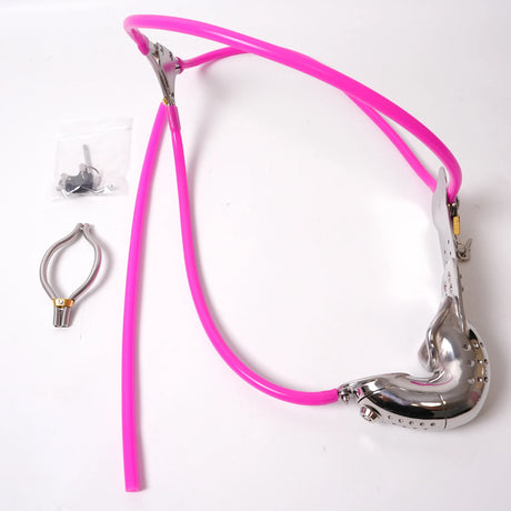 Male Adjustable Chastity Belt Stainless Steel Cage Pants Metal Cock Cage Anti-Cheating Lock Penis Rings Sex Toys for Man Gay
