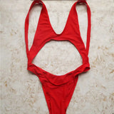New Splicing Tummy Tut Out Sexy Monokini One Piece Swimsuit Bather Bathing Suit Swim Suit For Women Swimwear Female V110C